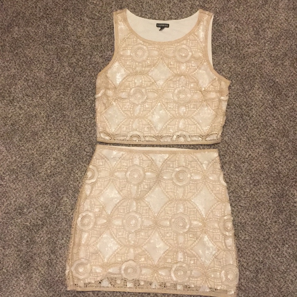 Matching top and skirt